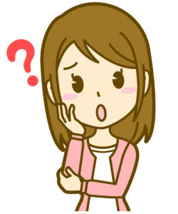 悩む女性のイラスト