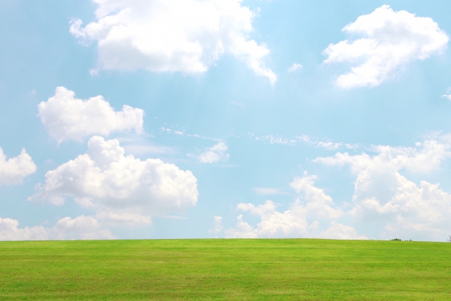 青空と草原