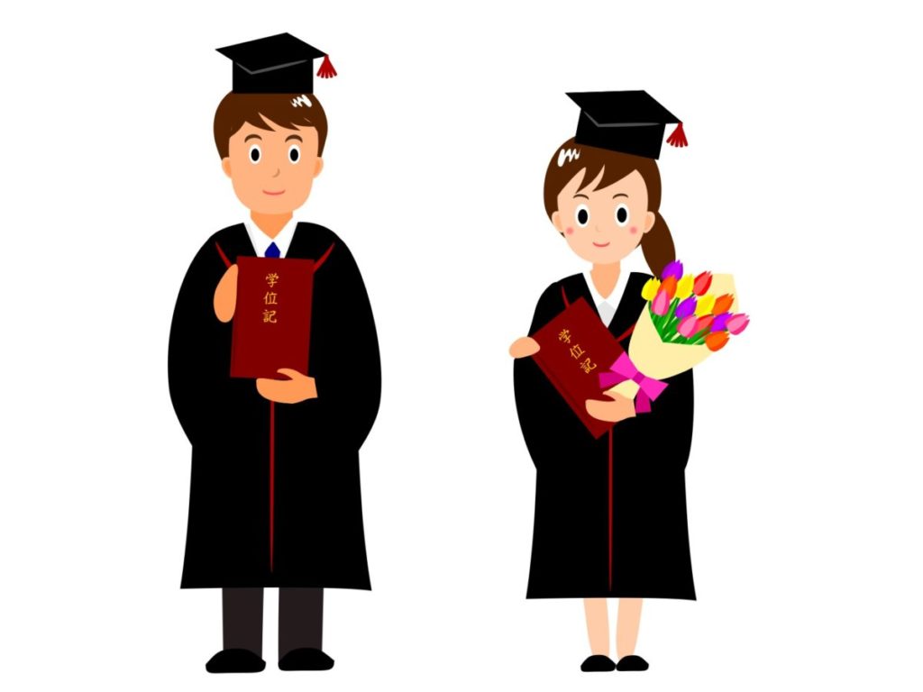 大学生の男と女