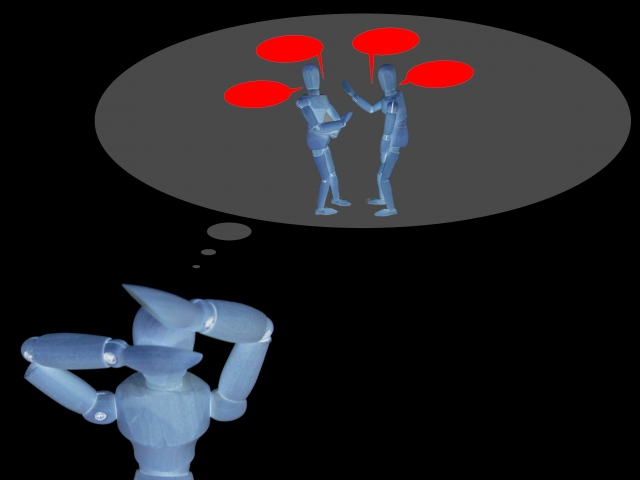 人間関係に悩む様子